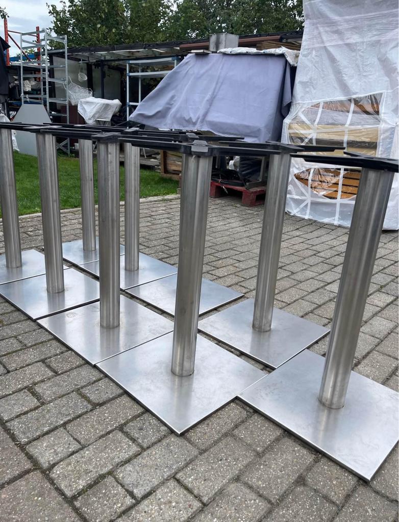 Tafelpoot horeca 12 stuks €25/stuk 73cm hoog, Tuin en Terras, Tuintafels, Ophalen of Verzenden, Zo goed als nieuw