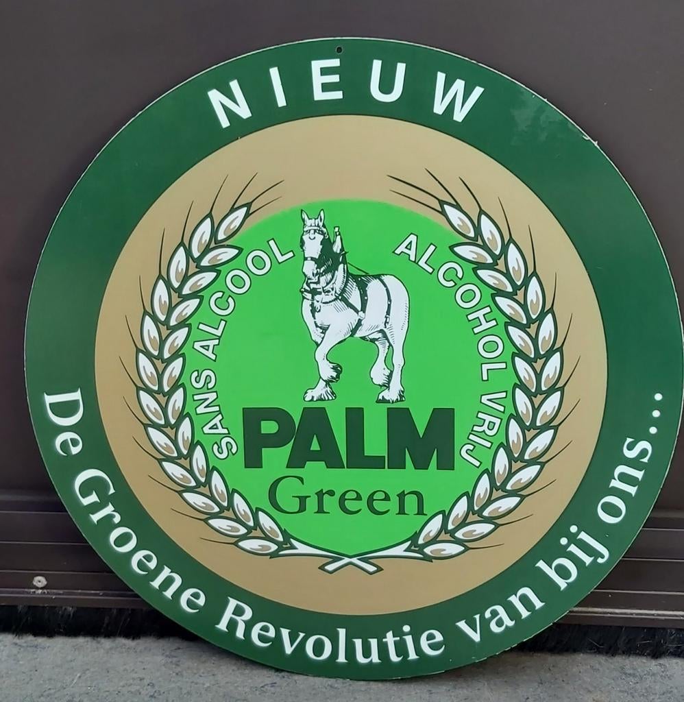 Palm green reclame bord 2 stuks, Verzamelen, Ophalen of Verzenden, Palm