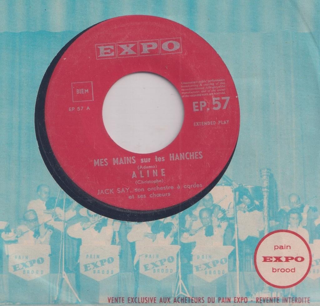 Jack Say – Mes mains sur les hanches / Aline + 2 – EP, Cd's en Dvd's, Vinyl Singles, Gebruikt, EP, Pop, 7 inch, Ophalen of Verzenden