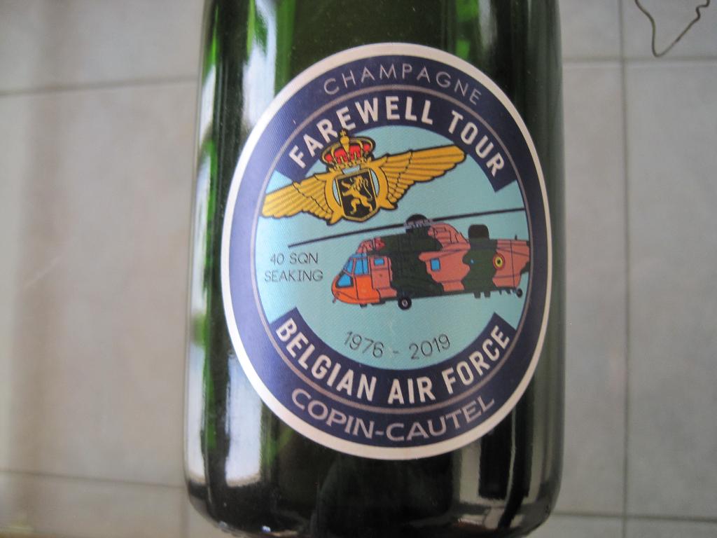 lege fles met muselet Sea-King farewell tour Koksijde, Collections, Enlèvement ou Envoi, Utilisé, Autres types