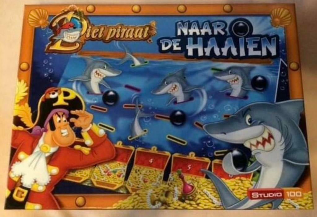 Piet Piraat,naar de haaien’ spel., Drie of vier spelers, Ophalen of Verzenden, Zo goed als nieuw