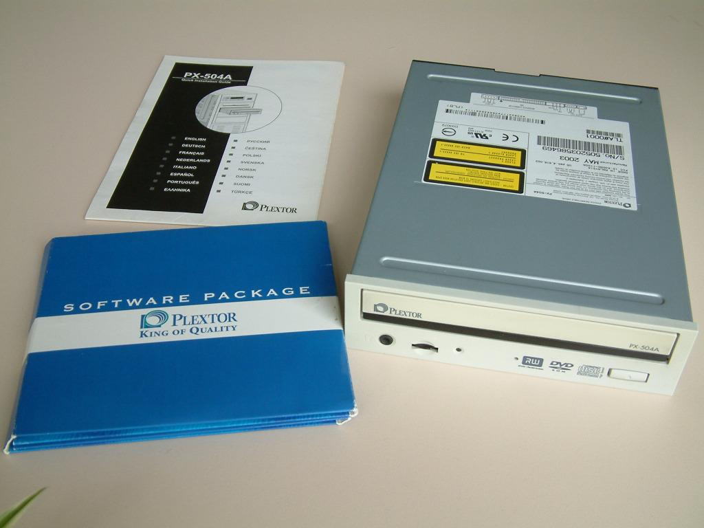 PLEXTOR PX-504A - CD-DVD-speler/-schrijver R/RW, Computers en Software, Optische drives, Ophalen of Verzenden, Gebruikt, Intern