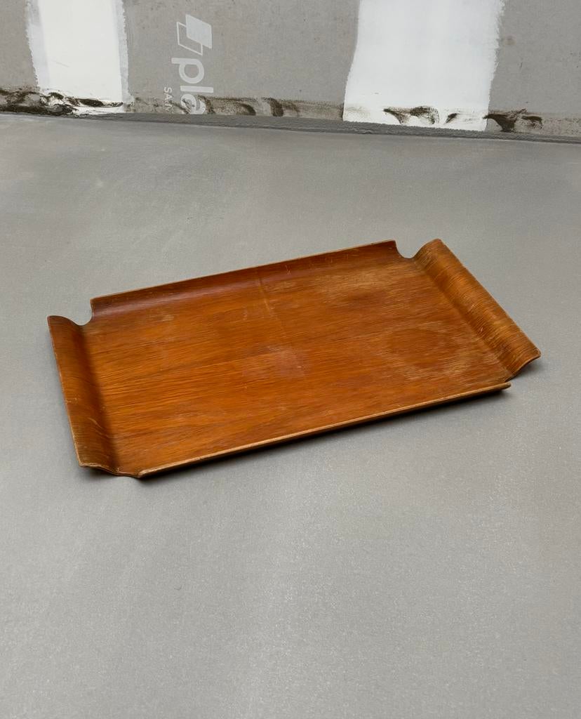 Vintage Zweeds teakhouten dienblad, Antiek en Kunst, Kunst | Designobjecten, Ophalen