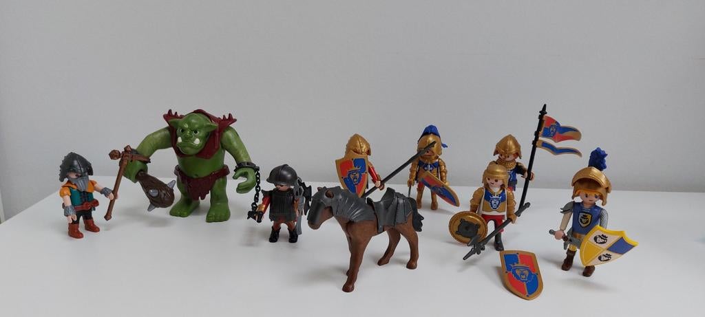 Playmobil Knights Reuzentrol 6004 + Verkenners 6006, Kinderen en Baby's, Speelgoed | Playmobil, Ophalen of Verzenden, Complete set