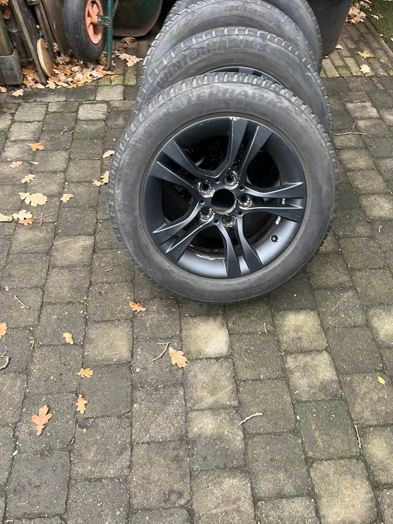 Pneus d'hiver BMW E91/ F21, jantes noires, Autos : Pièces & Accessoires, Pneus & Jantes, Enlèvement, Pneus hiver, Pneu(s)