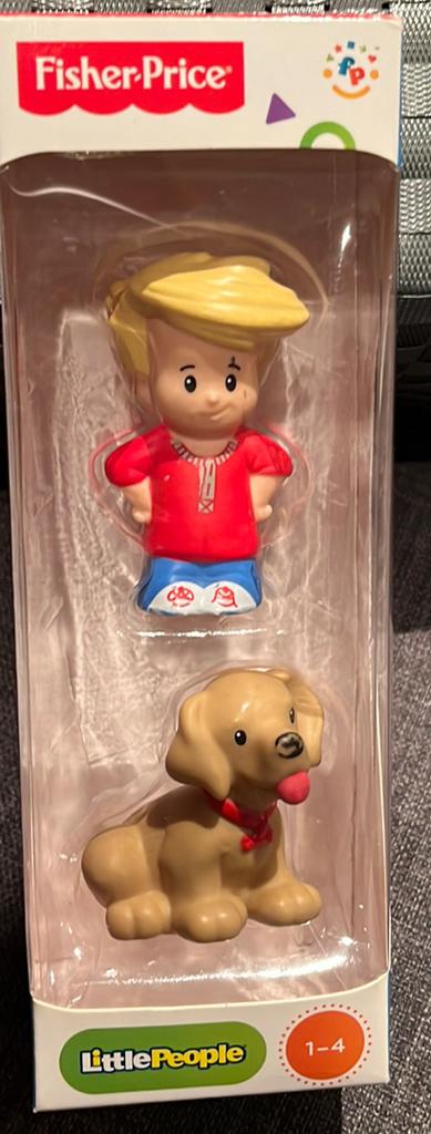 Fisher Price - little people - Eddie en hond, Kinderen en Baby's, Speelgoed | Fisher-Price, Ophalen, Zo goed als nieuw