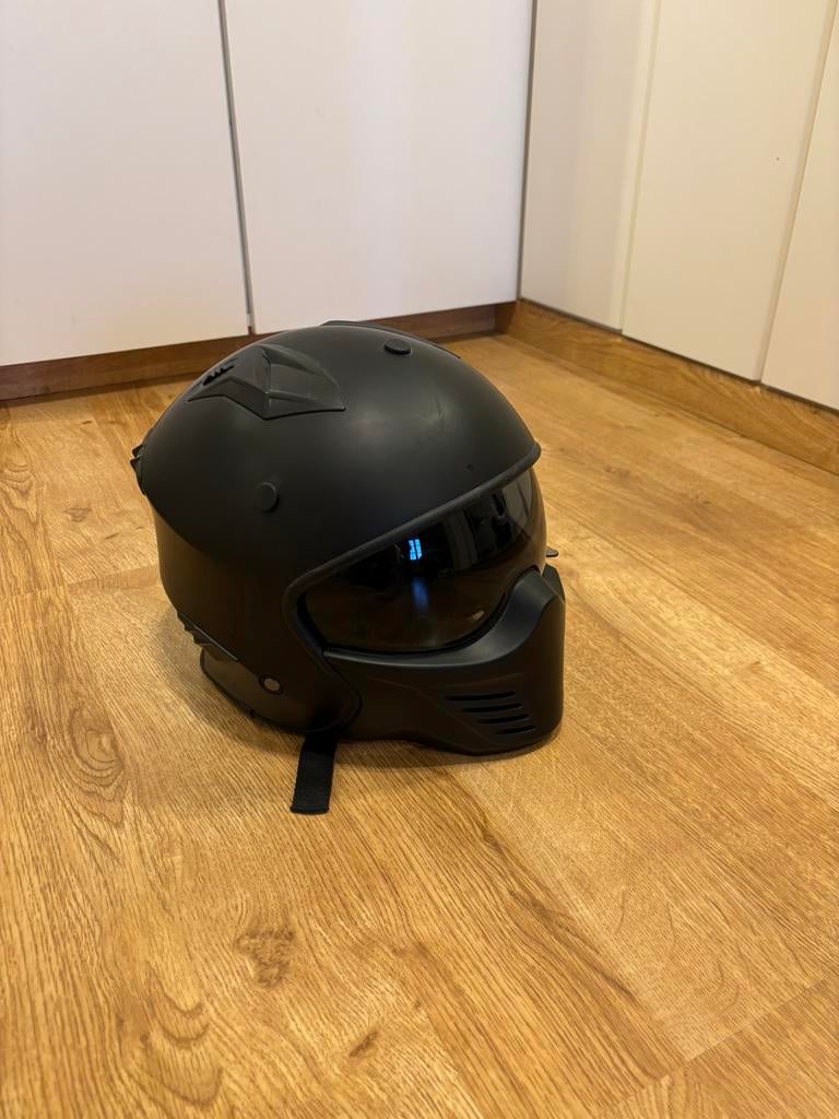 “Vito” Skull helmet, Fietsen en Brommers, Brommerhelmen, Ophalen, Gebruikt, Large