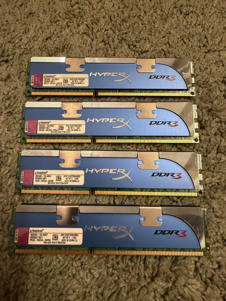Mémoire DDR3 Kingston HyperX, Informatique & Logiciels, Mémoire RAM, Enlèvement ou Envoi, 8 GB, DDR3, Utilisé