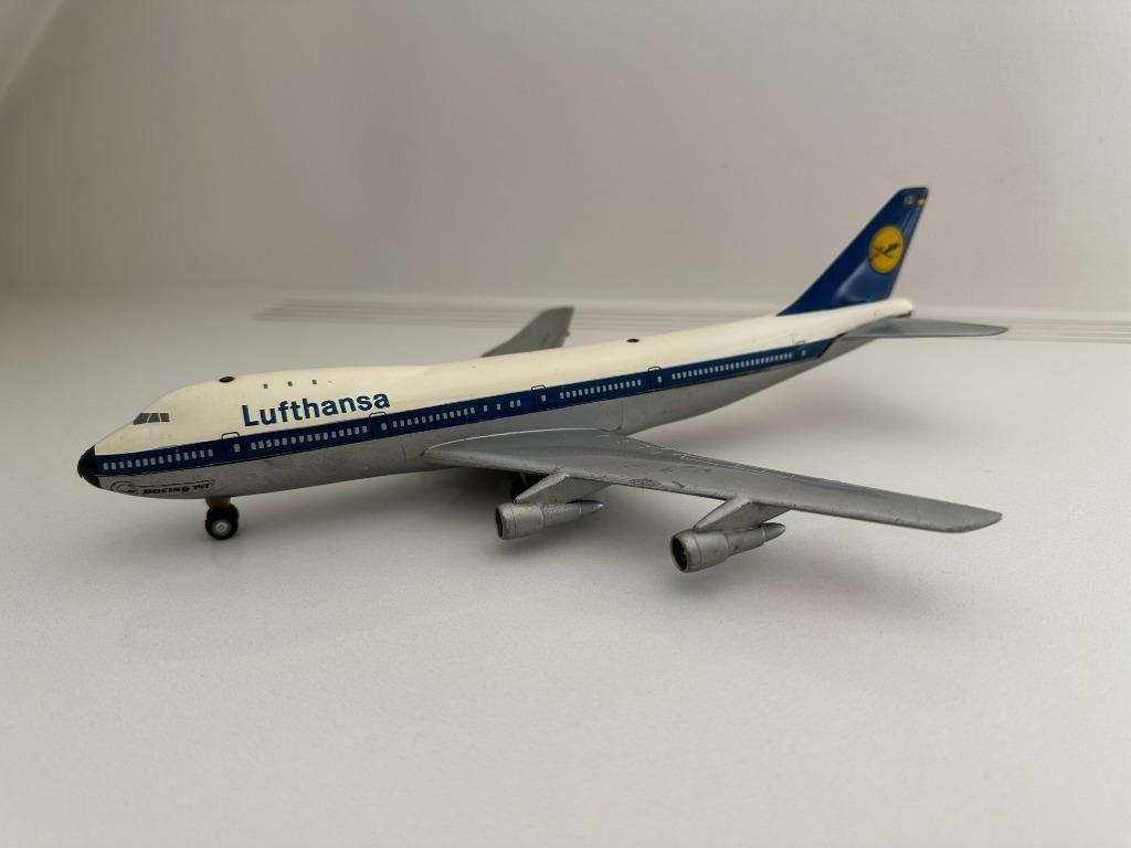 Boeing 747 Lufthansa modèle réduit 1:250 années 1970  Sabena, Collections, Enlèvement ou Envoi, Utilisé, Modèle réduit