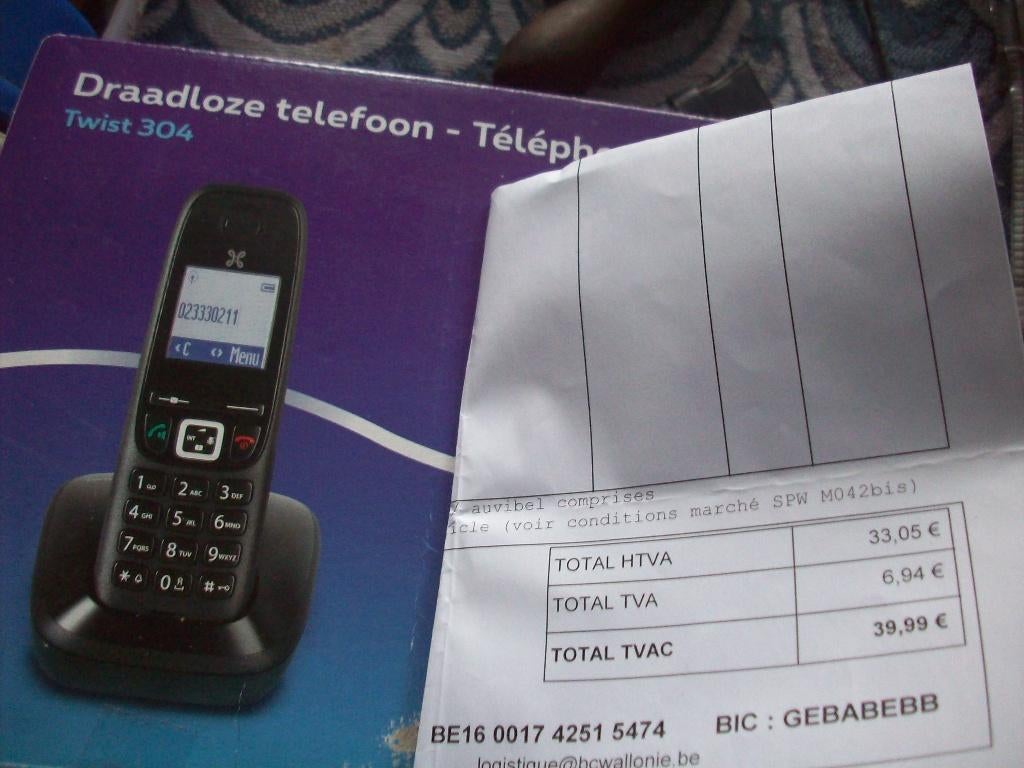 Téléphone sans fil Twist 304, Télécoms, Téléphones fixes | Combinés & sans fil, Enlèvement, Neuf