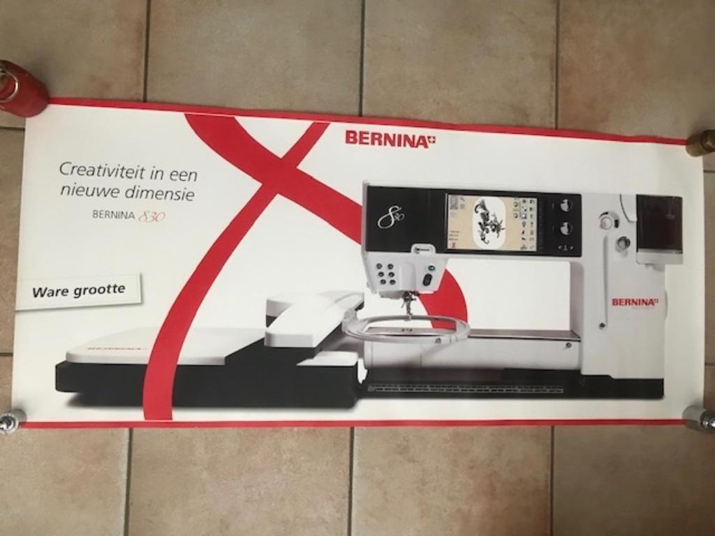 Poster BERNINA "Bernina 830" (ware grootte) (nr4713), Deurposter of groter, Rechthoekig Liggend, Nieuw, Ophalen of Verzenden
