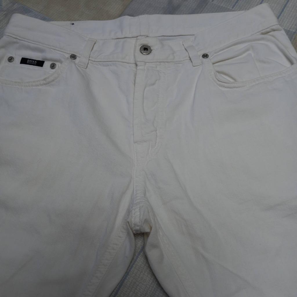 mooie witte broek Hugo Boss maat50/52 als nieuw, Kleding | Heren, Broeken en Pantalons, Maat 48/50 (M), Wit, Ophalen of Verzenden