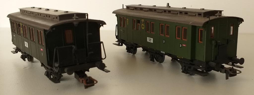 ROCO HO - 2 VOITURES VOYAGEURS ANCIENNES - DGR, Enlèvement ou Envoi, Comme neuf, Roco