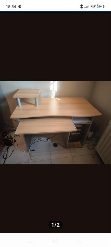 Bureau  d'ordinateur comme neuf presque pas servi, Maison & Meubles, Enlèvement, Comme neuf