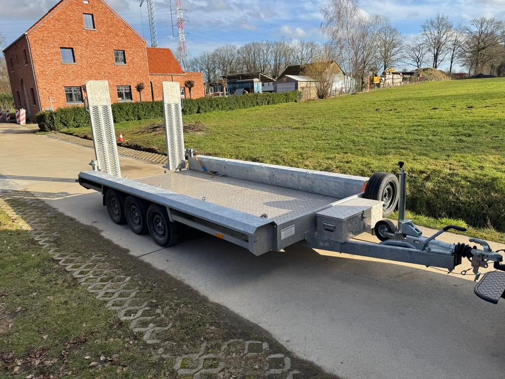 Vlemix machinetransporter, Auto diversen, Aanhangers en Bagagewagens, Ophalen, Zo goed als nieuw