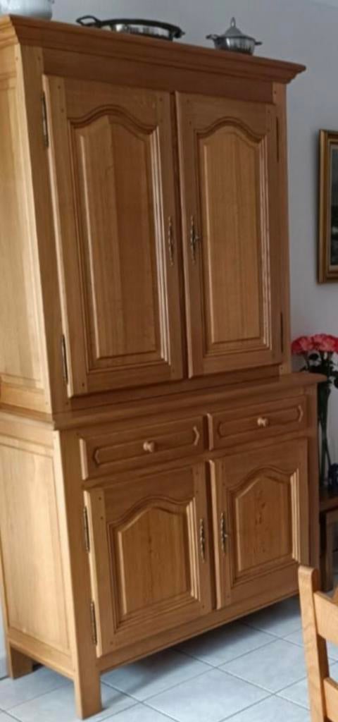 Armoire 2 corps en chêne, Maison & Meubles, Armoires | Buffets, Enlèvement, Comme neuf, Chêne
