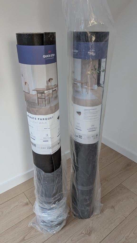 Rollen ondervloer laminaat Quick-Step silent walk, Ophalen of Verzenden, Nieuw, Laminaat