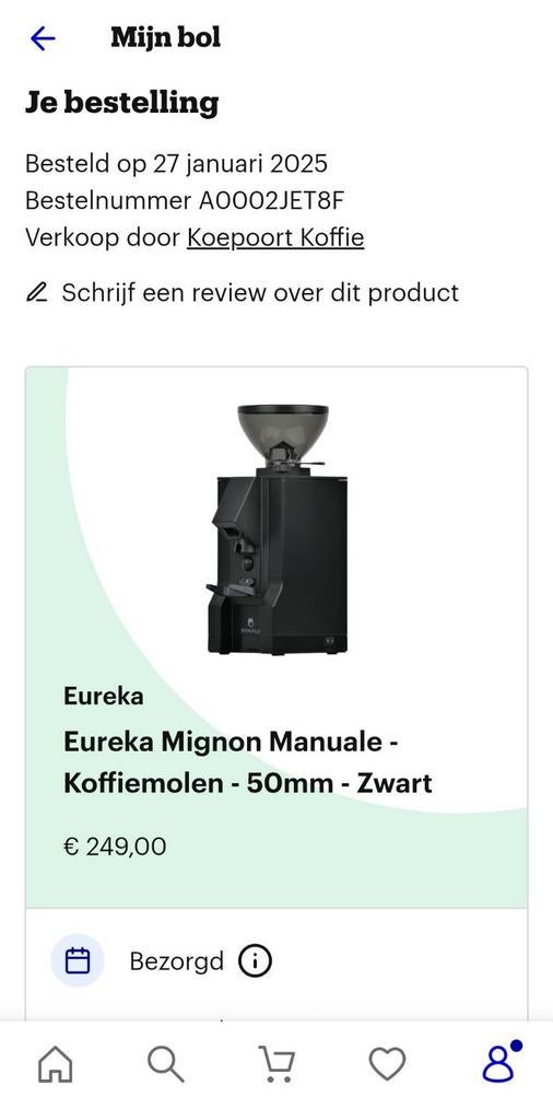 Eureka Mignon Manuale koffiemolen, Electroménager, Enlèvement ou Envoi, Comme neuf