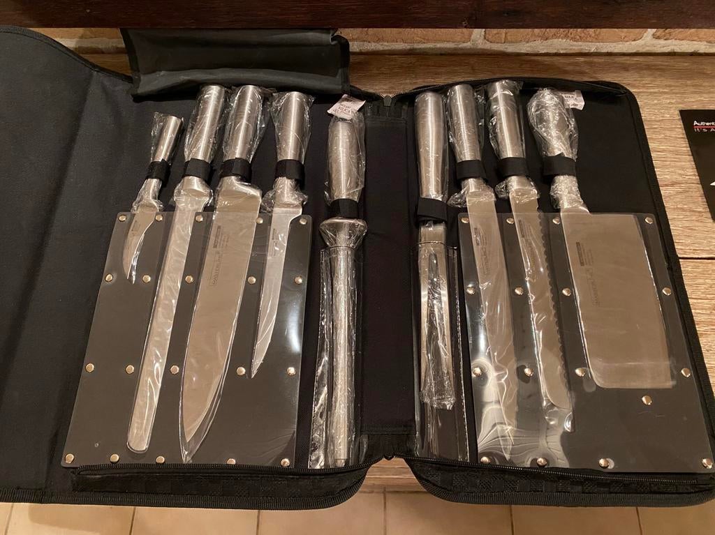 Masterline 9-delig messenset, Maison & Meubles, Cuisine | Couverts, Enlèvement ou Envoi, Neuf, Autres matériaux, Ensemble de couverts