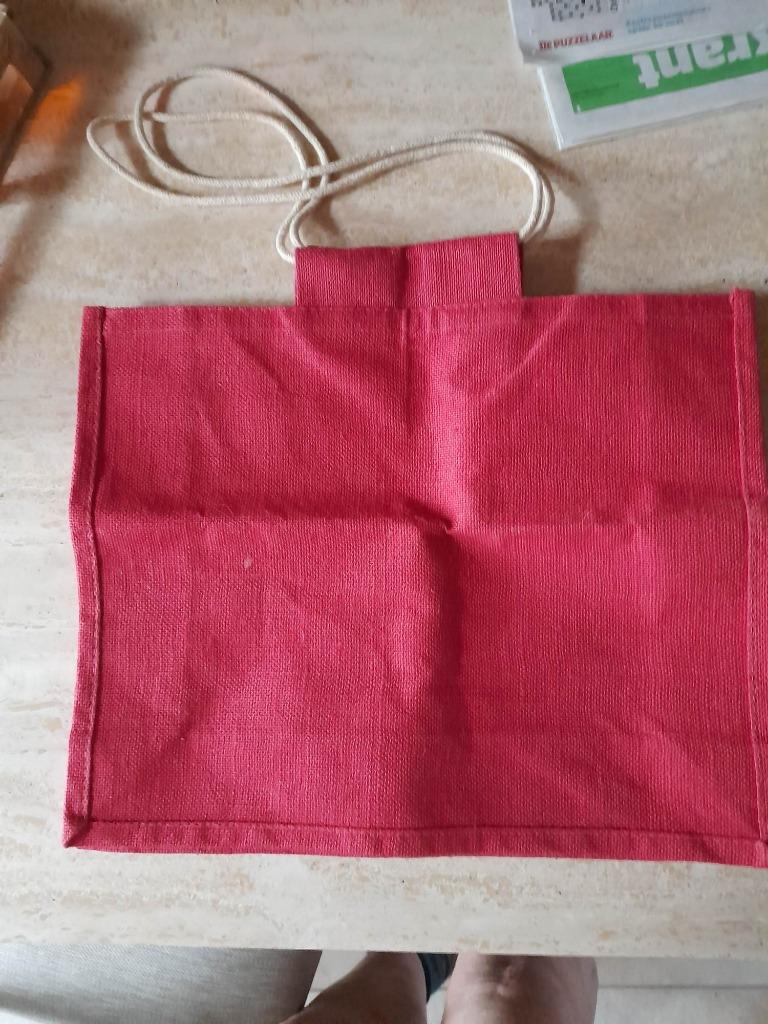 Cabas en jute rouge, Enlèvement ou Envoi, Neuf, Rouge, Shopper