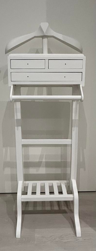 Dressboy hout wit , met 3 laden, Ophalen, Zo goed als nieuw, Hout