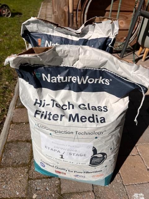zwembad filter glas Nature works "Hi Tech Class", Tuin en Terras, Zwembad-toebehoren, Nieuw, Filter, Ophalen