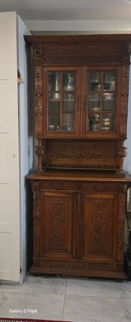 ANTIEK  KAST hoogte 2/26  breed 100 deep 50 walnoot  kleur, Enlèvement