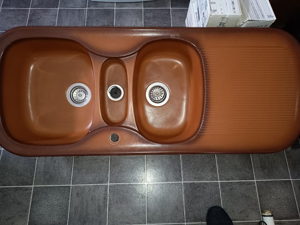 zeer mooie spoelbak, Maison & Meubles, Cuisine | Éléments de cuisine, Enlèvement, Comme neuf, Autres couleurs