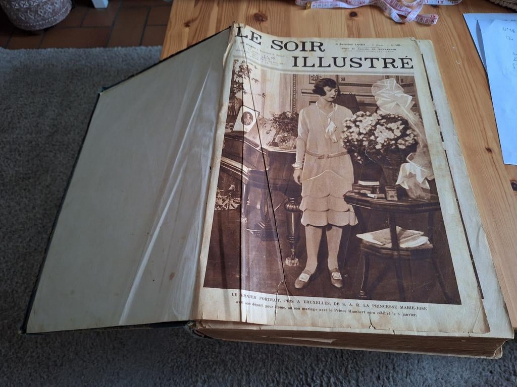Album ancien Le soir Illustré collection 1930 complète, Livres, Enlèvement