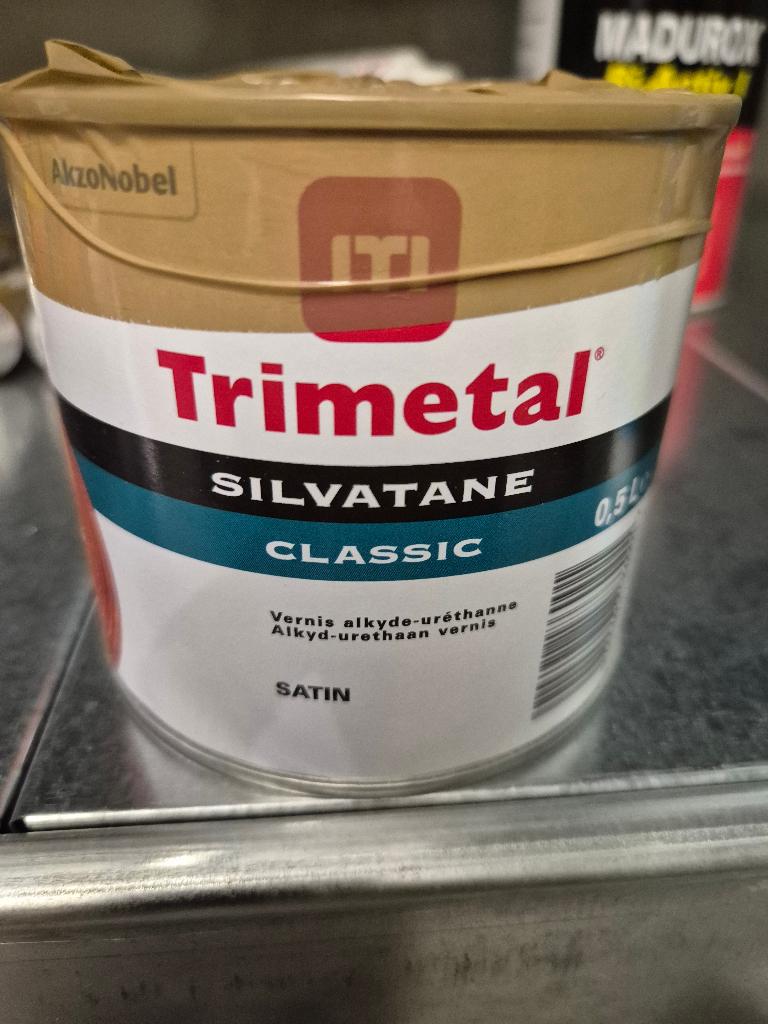 Vernis Satin Trimetal 0.5L, Bricolage & Construction, Neuf, Moins de 5 litres, Autres couleurs, Laque