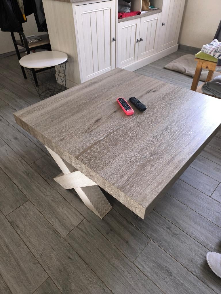 Table basse "york", Maison & Meubles, Chêne, Campagne chic, 50 à 100 cm, Enlèvement