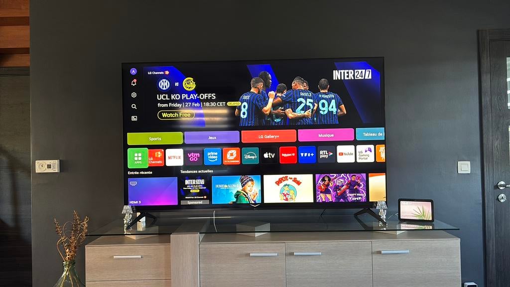 Vends belle télévision lg 75 pouces achetee le 01/03/26, Enlèvement, Comme neuf, 4k (UHD), LG