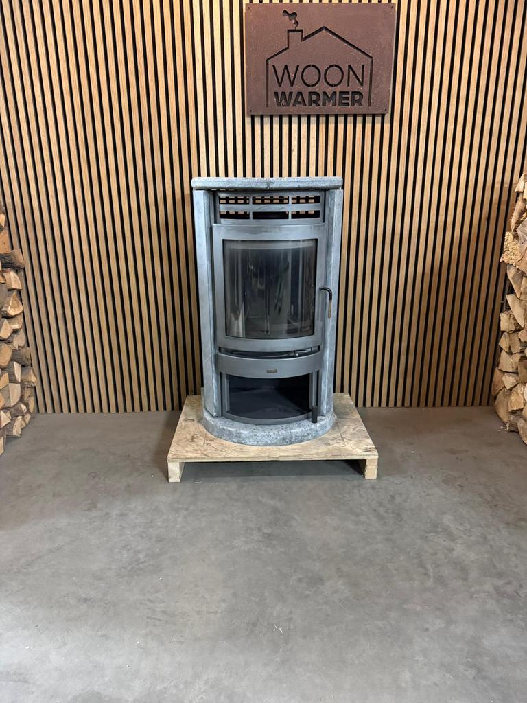 25198 Speksteenkachel Hark 8kw, Huis en Inrichting, Kachels, Ophalen, Gebruikt, Houtkachel, Vrijstaand