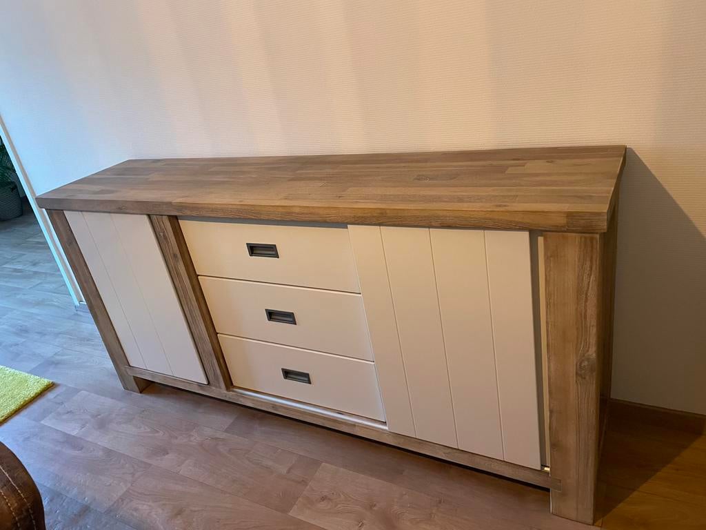 Houten dressoir kast, Henders&Hazel, Ophalen, 150 tot 200 cm, Zo goed als nieuw, 25 tot 50 cm