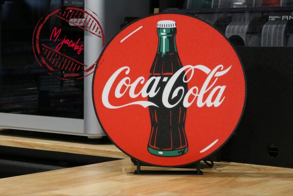 Coca Cola lichtbak, perfect voor de mancave, bar., Verzamelen, Ophalen of Verzenden, Nieuw, Lichtbak of (neon) lamp