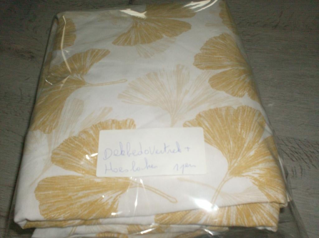 mooi dekbedovertrek  + hoeslaken 1 persoon, Enlèvement ou Envoi, Comme neuf, Une personne, Housse de couette