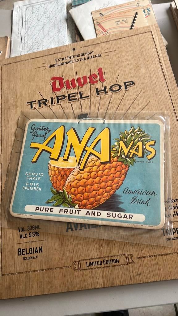 Ancienne publicité Ana-nas limonade, Collections, Enlèvement ou Envoi, Comme neuf