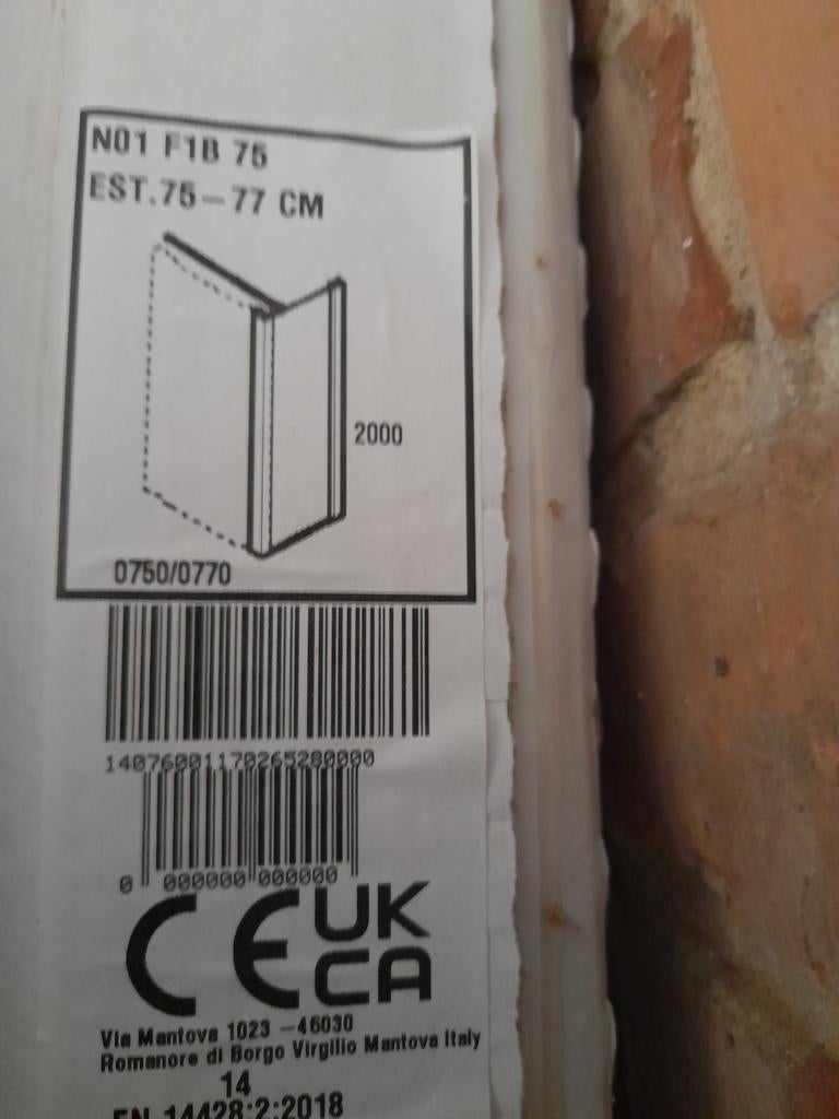 Panneaux de douche Novellini, Doe-het-zelf en Bouw, Sanitair, Ophalen, Glas, Douche