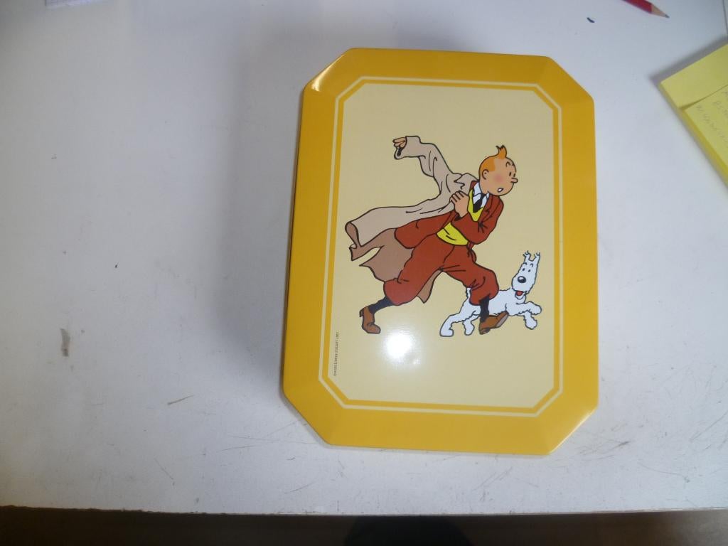 boite métallique Tintin, Collections, Enlèvement ou Envoi, Biscuits