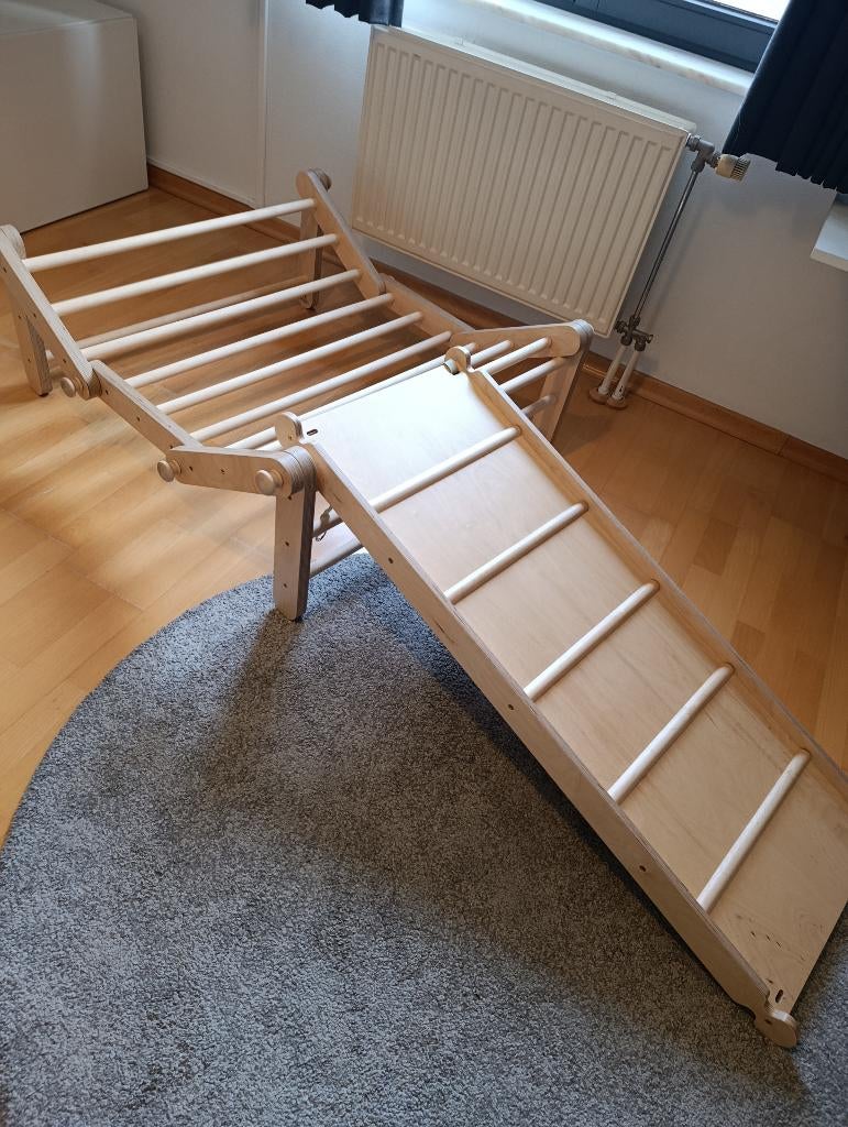 Houten pikler 5 elementen + glijbaan, Kinderen en Baby's, Ophalen, Zo goed als nieuw, Overige typen