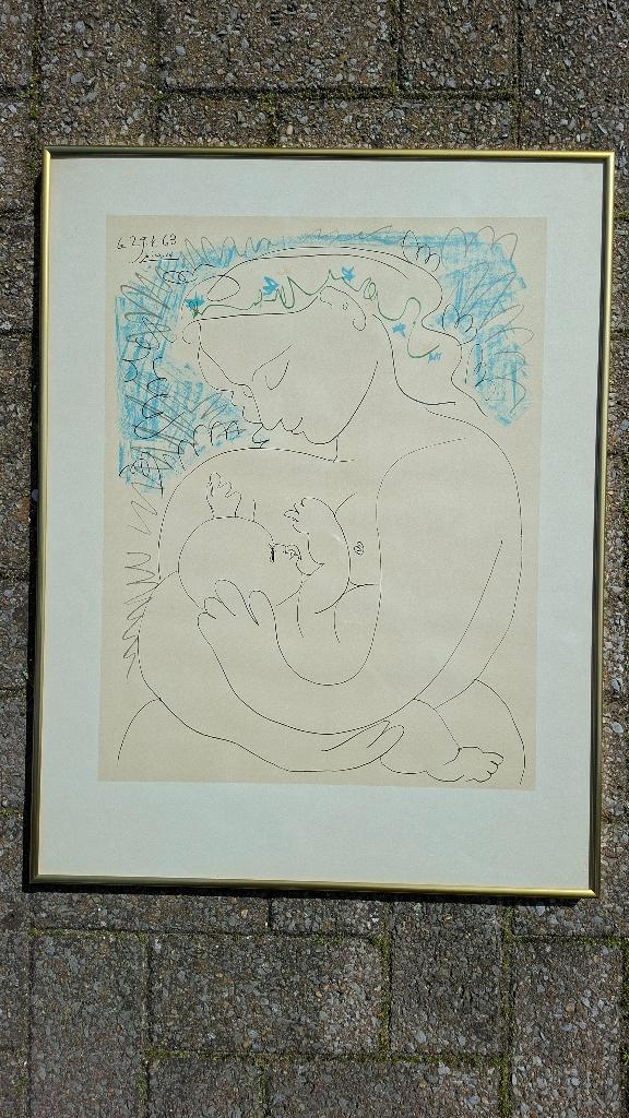 Litho Picasso, Antiek en Kunst, Ophalen