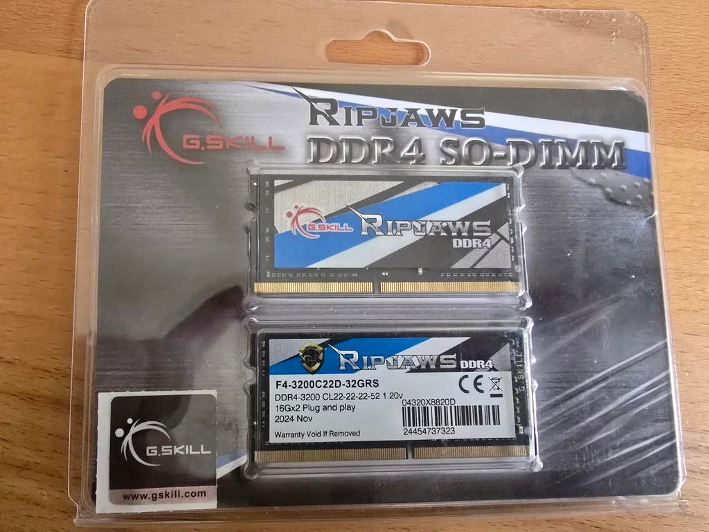 Ssd & Ram ddr4 & ddr5 for laptop, Informatique & Logiciels, Enlèvement ou Envoi, DDR4, Laptop