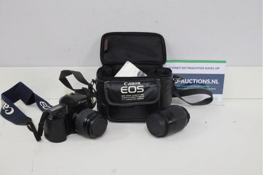 Canon EOS 1000F analoge camera met lens en cameratas, TV, Hi-fi & Vidéo, Niet ingevuld, Niet ingevuld, Niet ingevuld
