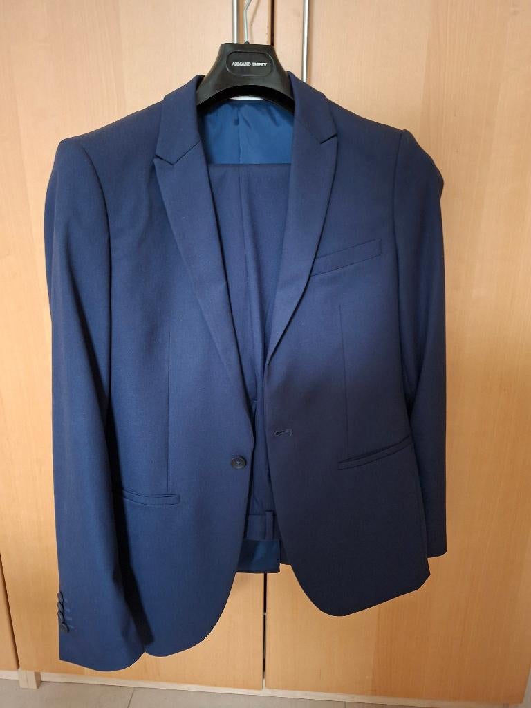 Costume complet pour jeune homme, Kleding | Heren, Kostuums en vesten, Zo goed als nieuw, Overige maten, Blauw, Ophalen