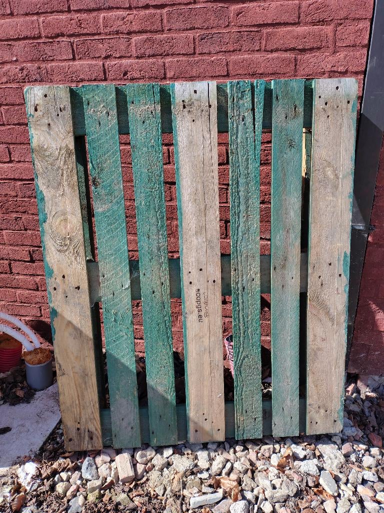 2 europalletten, 6 euro per stuk, Ophalen, Gebruikt, Pallet