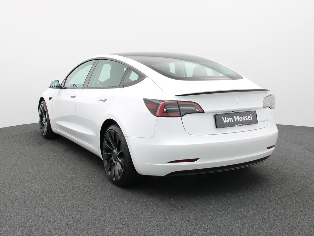 Tesla Model 3 Performance Dual Motor AWD SOH 99% | LEDER | P, Auto's, Tesla, Automaat, 4 deurs, Stof, Gebruikt