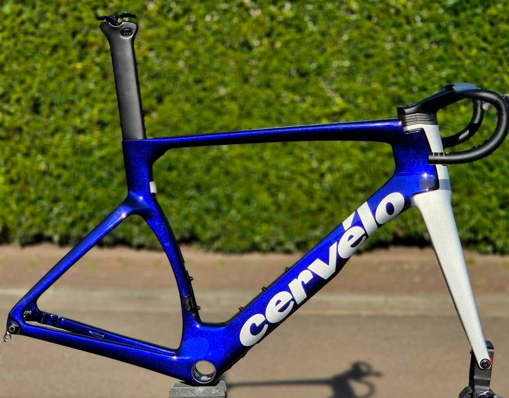 Cervélo S5 Frameset–Sapphire Ice–Mt56–Nieuwstaat (4-25), Fietsen en Brommers, 28 inch, Carbon, Heren, Zo goed als nieuw