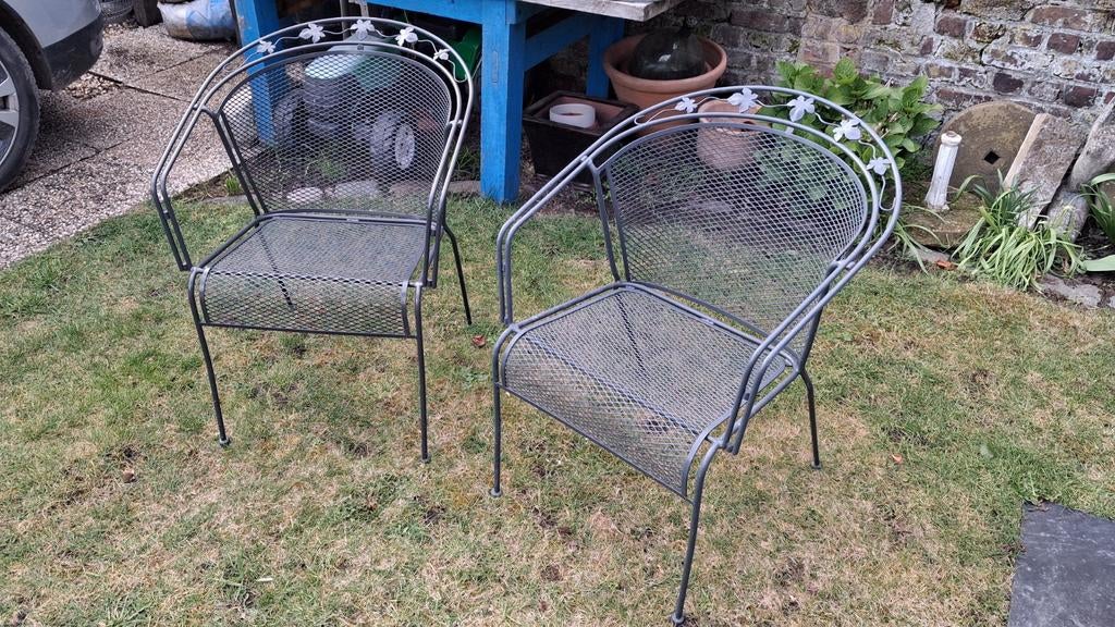 Ijzeren tuinstoelen. 2 stuks royal garden ., Ophalen