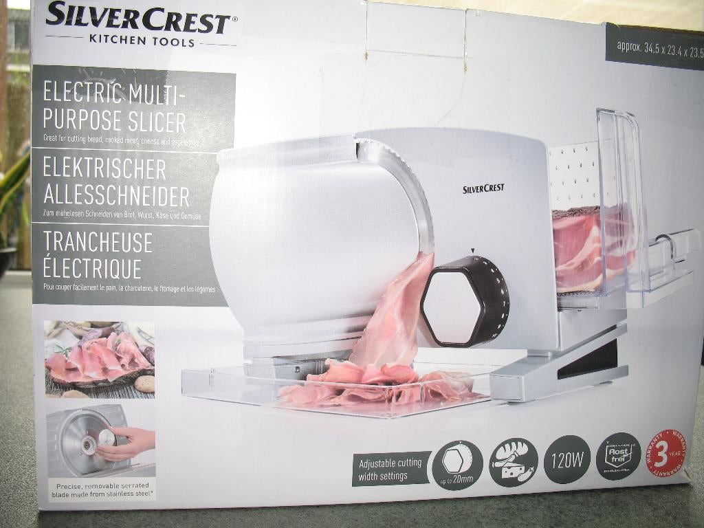 SILVERCREST VLEESSNIJMACHINE, Ophalen of Verzenden, Gebruikt, Bakkerij en Slagerij