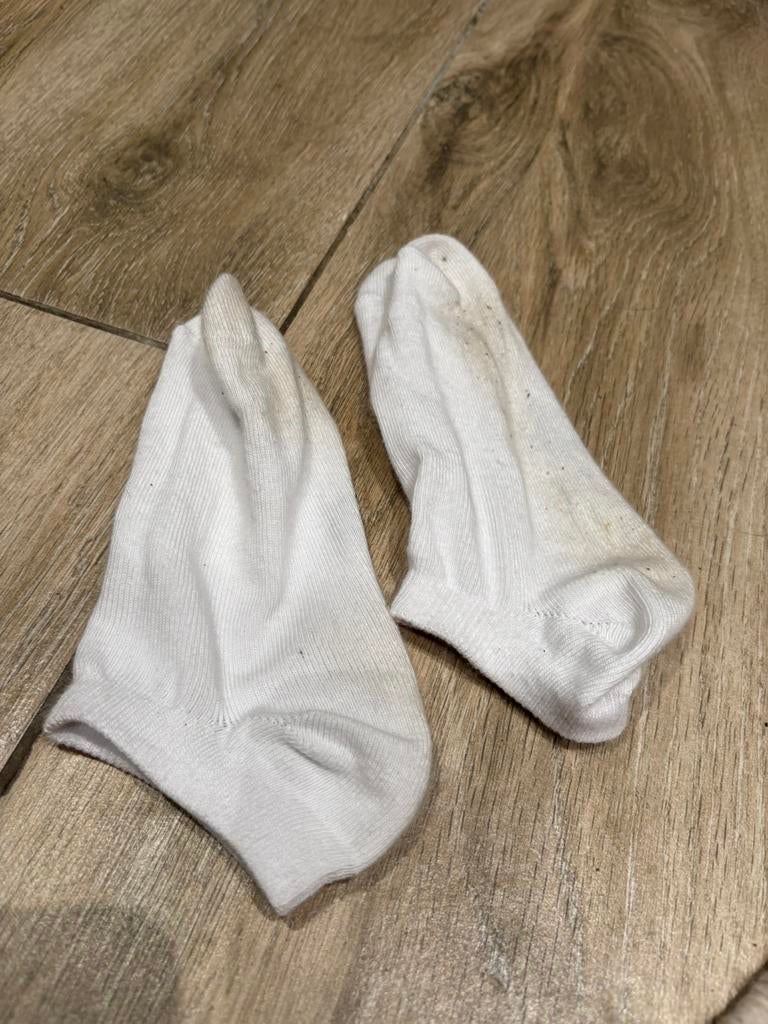 Chaussettes, Kleding | Dames, Sokken en Kousen, Verzenden, Maat 35 t/m 38, Gedragen, Wit